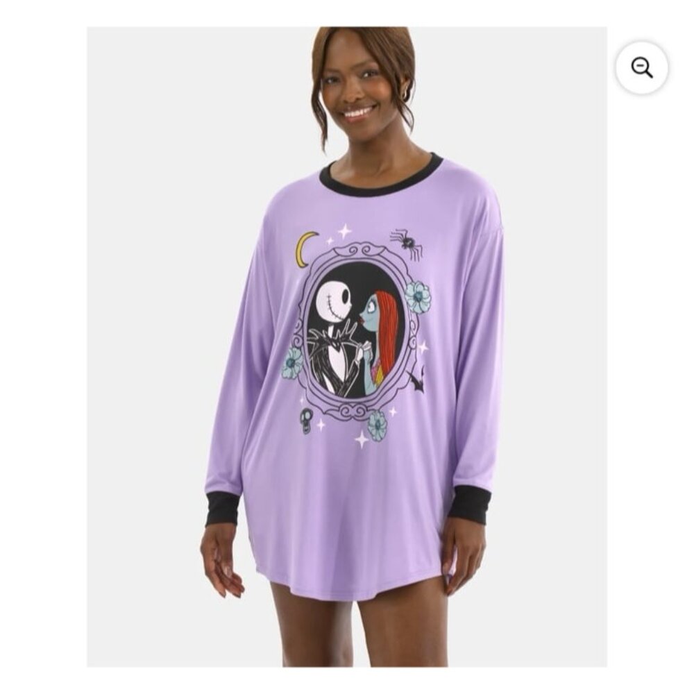 Disney's Nightmare Before Christmas Women's Sleepshirt PJ NBC New L 12-14